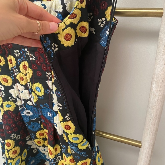 Maeve by Anthropologie Marigold Midi Party Wedding Multicolor Dress Size 0 - Picture 10 of 14